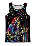 Photo Gallery asylvain - canotta unisex con stampa 3d colorata, senza maniche, per uomo e donna - multicolore - xl Photo Gallery asylvain - canotta unisex con stampa 3d colorata, senza maniche, per uomo e donna - multicolore - xl