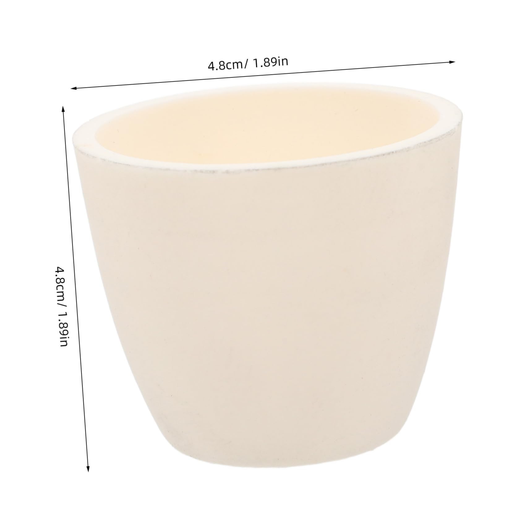 ULTECHNOVO 10ml Crucible for Laboratory High-Temperature Ceramic Bowl Crucible Holder for Science Research