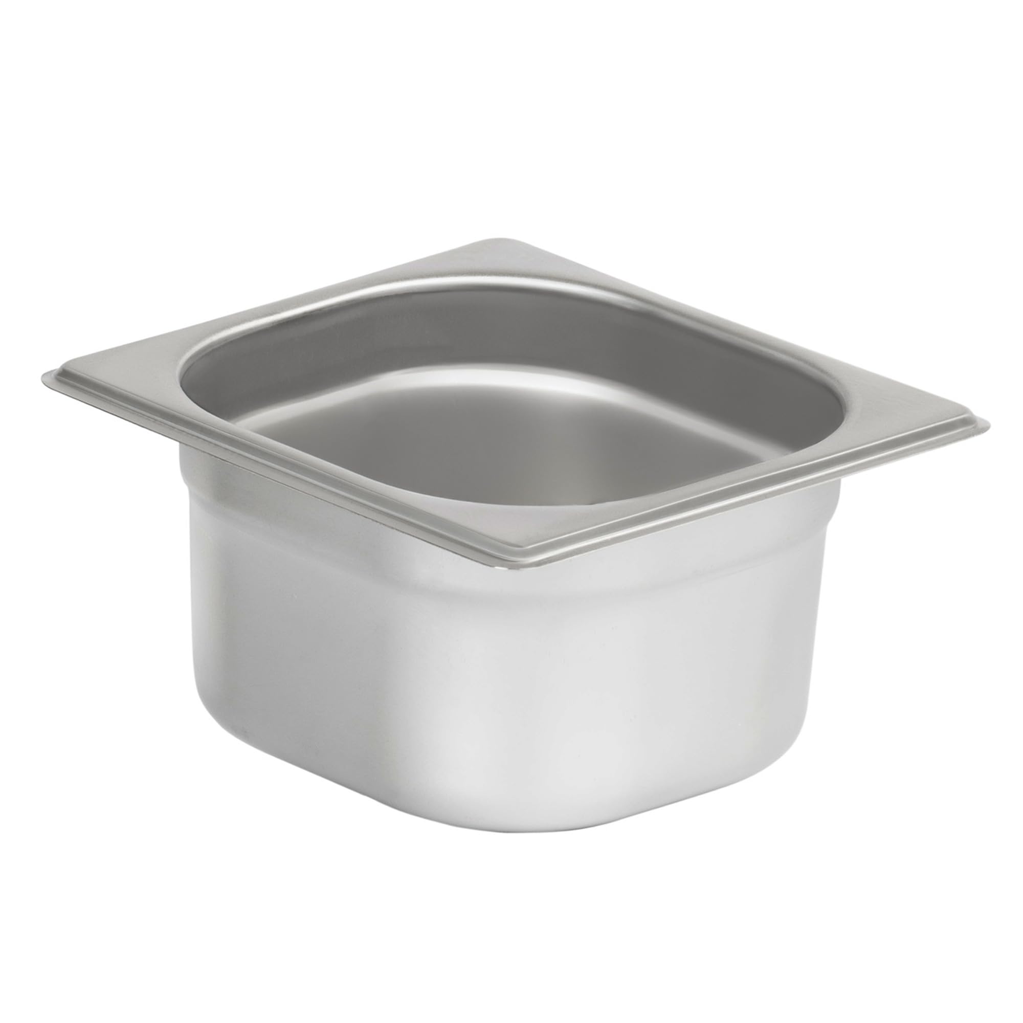Mahlzeit Contenitore per ingredienti in acciaio inox 4 contenitori per catering da 1/6 GN con piedini in gomma | 71,5 x 22,5 x 24 cm
