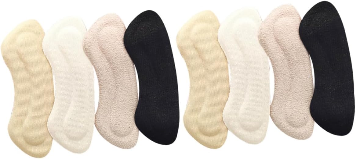 4 Pairs High Heel Silicone Heel Cushions Thickened Wear-Resistant Anti-Dropping Protective Inserts for Women’s Shoes Prevent Blisters and Fit