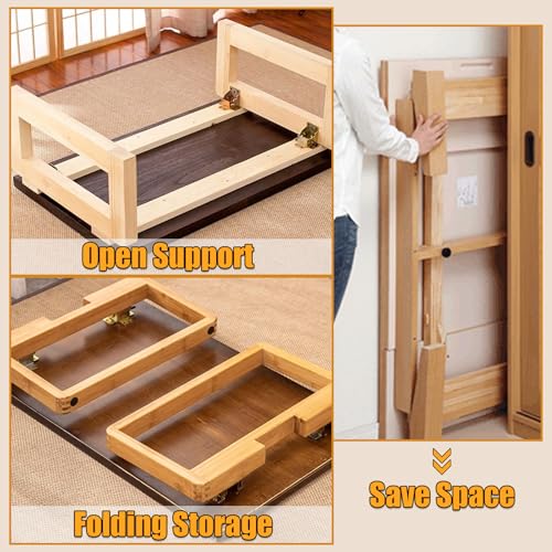 Lonsien Tischbeine Klappbar 0-90 Grad 4 Klappscharnier mit Arretierung Selbstsichernde Klappscharnier Schwerlast mit Schrauben Verriegelung Tischbein Klappbare Tischfüße für Tisch Bett Klappwinkel