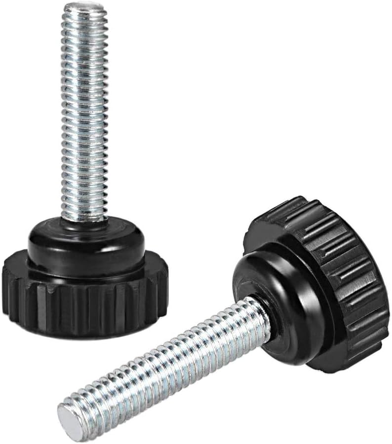 MACHSWON Knurled Clamping Knobs Saw Drill Press Lathe and Routing Jigs Packaging Machinery Printing Equipment Hand Clamping Handle Bolt Hand Knob Screw Replacement Parts M6 x 35mm 5pcs - Image 3