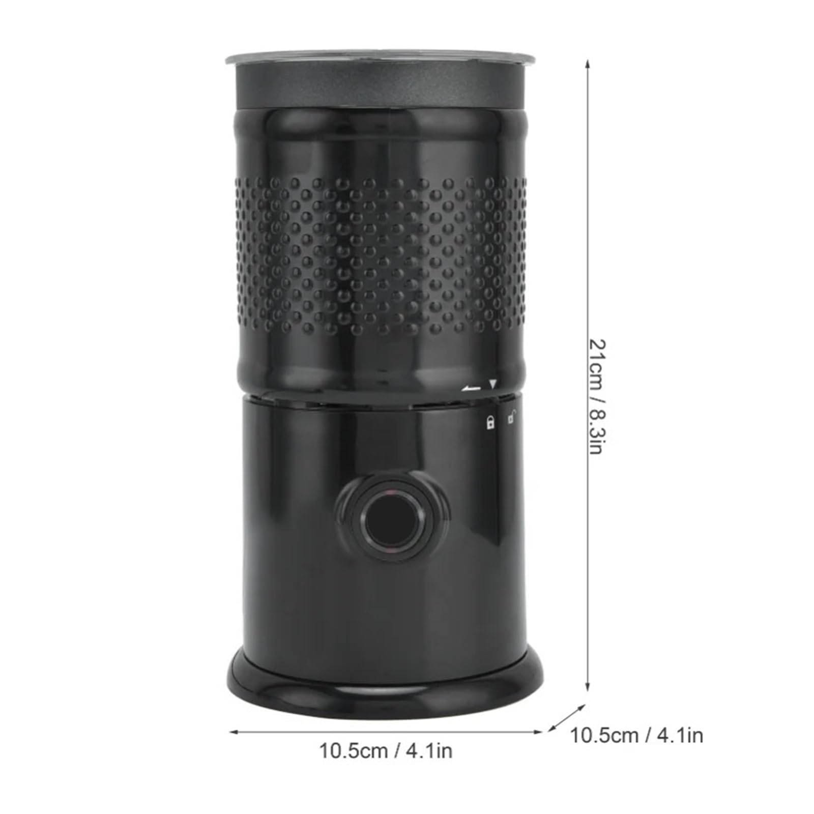 Kompatibel for Haushalts-Milchdampfer, Heiß-Kaltaufschäumer, Schokoladenmischer, Latte-Cappuccino-Schaummaschine(Black,EU)