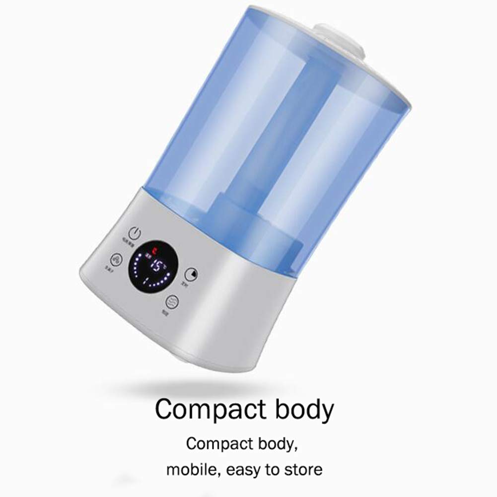 humidificador ultrasónico, Gran diámetro/Humedad Constante Inteligente/purificación de Iones Negativos/Pantalla LED/con Control Remoto/Apagado automático/sincronización