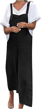 HGps8w Cotton Linen Sets For Women 2 Piece Outfits Loose Long Sleeve Boyfriend Oversized Top Wide Leg Pants Fall Loungewear