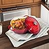 6 Quart Dutch Oven Enameled Cast Iron with Lid - Big Dual Handles - Oven Safe up to 500°F - Classic Round Pot for Versatile Cooking (Red, 6 QT) #4