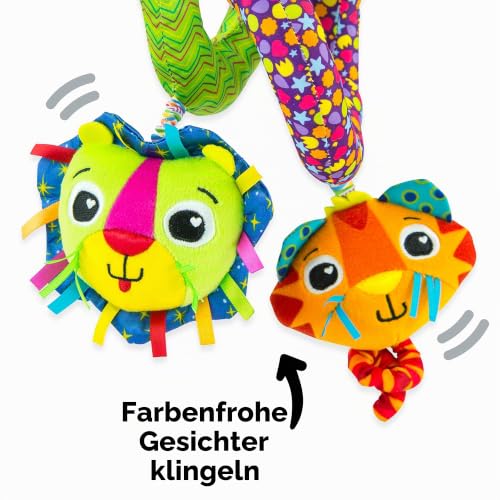 LAMAZE Activity Spiral Baby Pram Toy , Soft Baby Sensory Toy Ideal for Prams and Pushchairs , Suitable from 0 - 6 Months, Boys and Girls – Ansicht 5