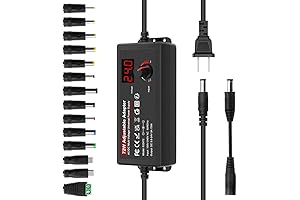 3A Adjustable Lab Laptop DC power adapter tips Power Supply 100-240V, Converter...