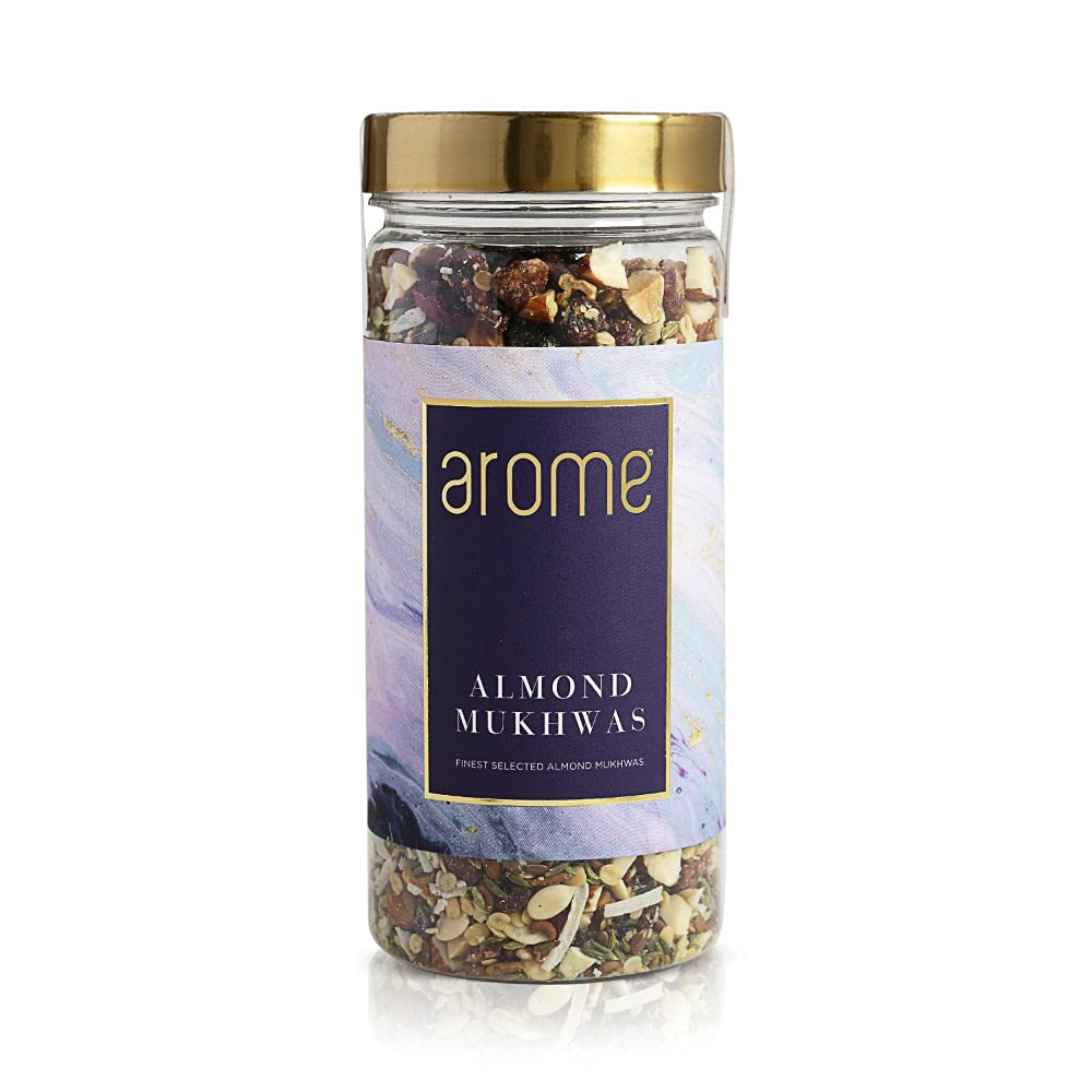 arome Premium California Almonds 250 grams Mukhwas Mouth Freshners with Mixture of Almond, Fennel Seeds, Dry Dates, Coconut Flakes, Sesame Seeds After Meal Mouth Freshner (B09FP71FG8) Amazon Price History, Amazon Price Tracker