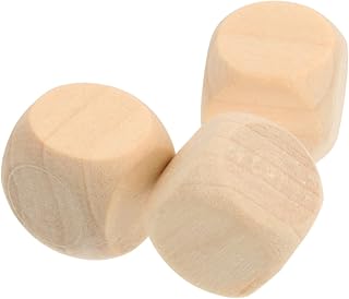 SEWACC 500 Peças Artesanato Em Madeira De Guaxinim De Seis Lados Para Dados De Madeira Mini Contas Dados Foscos Dados De Jogo De Madeira Dados De Matemática Dados Engraçados DIY Dados