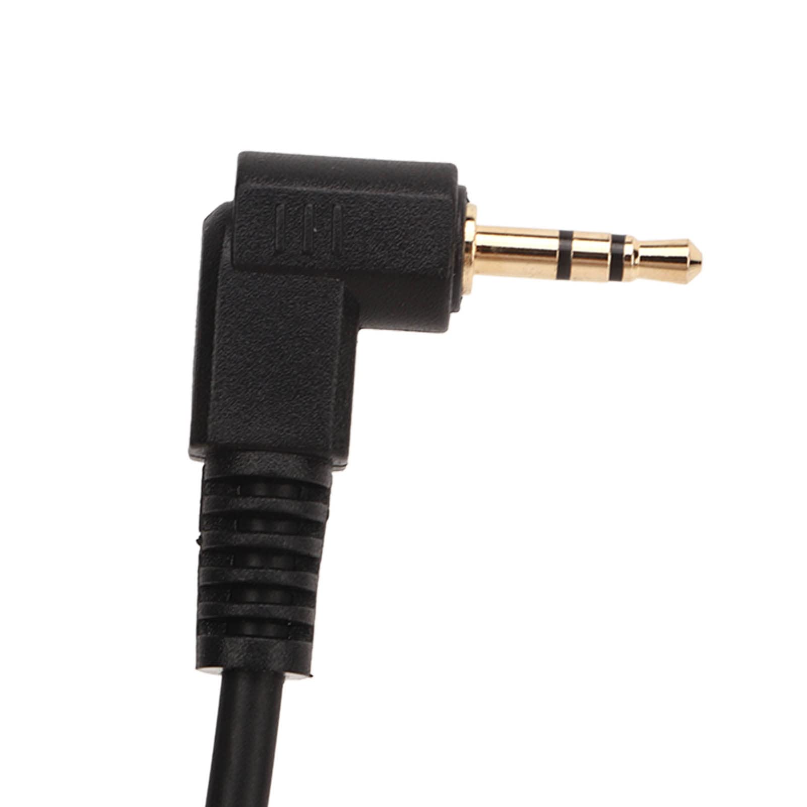 Kabel do synchronizacji z lampą błyskową, 2,5 mm męski na męski spiralny przewód do aparatu, 1 m wodoodporny pilot zdalnego sterowania, kabel zwalniający migawkę do aparatu