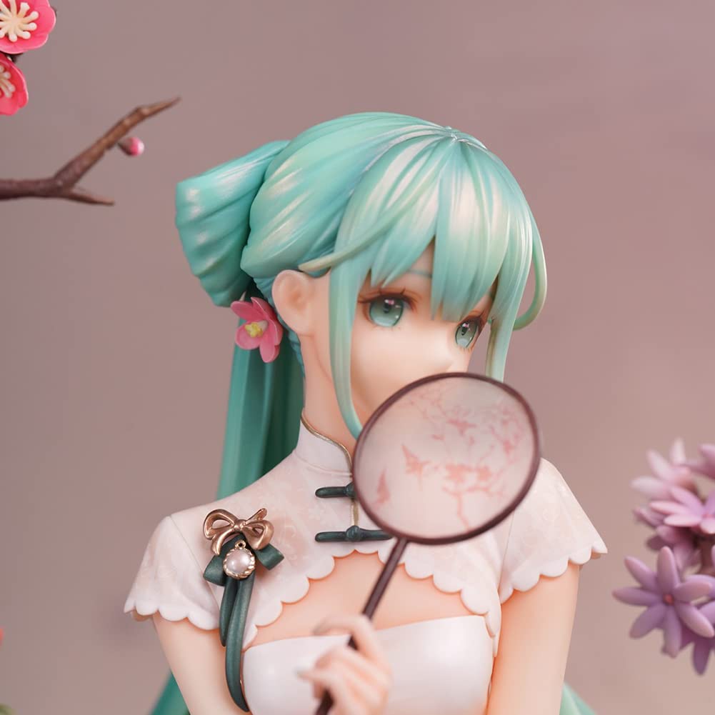 Miku Cheongsam Love Sailor Figur, Pink PVC Statue, Anime Dekoration, Miku Hatsune Sammlerstück, 25 cm