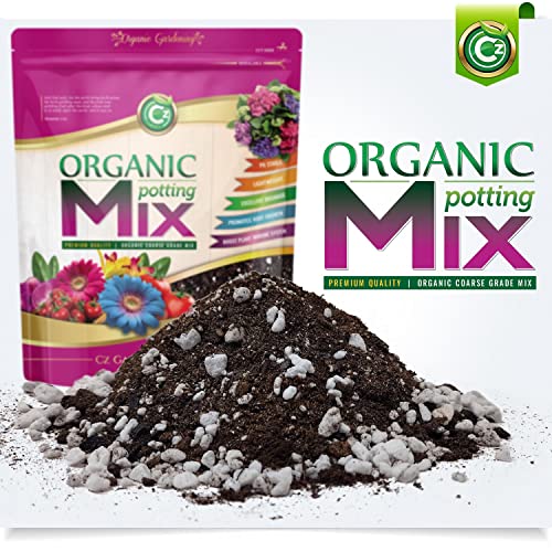 Organic Potting Soil & Planting Mix For All Indoor And Outdoor Plants. Made In Usa Special Formula For Holistic Herbs & Spices, Fruit, Vegetables, And Flowers. Germinate Seeds, Cuttings, And More! #TOP1