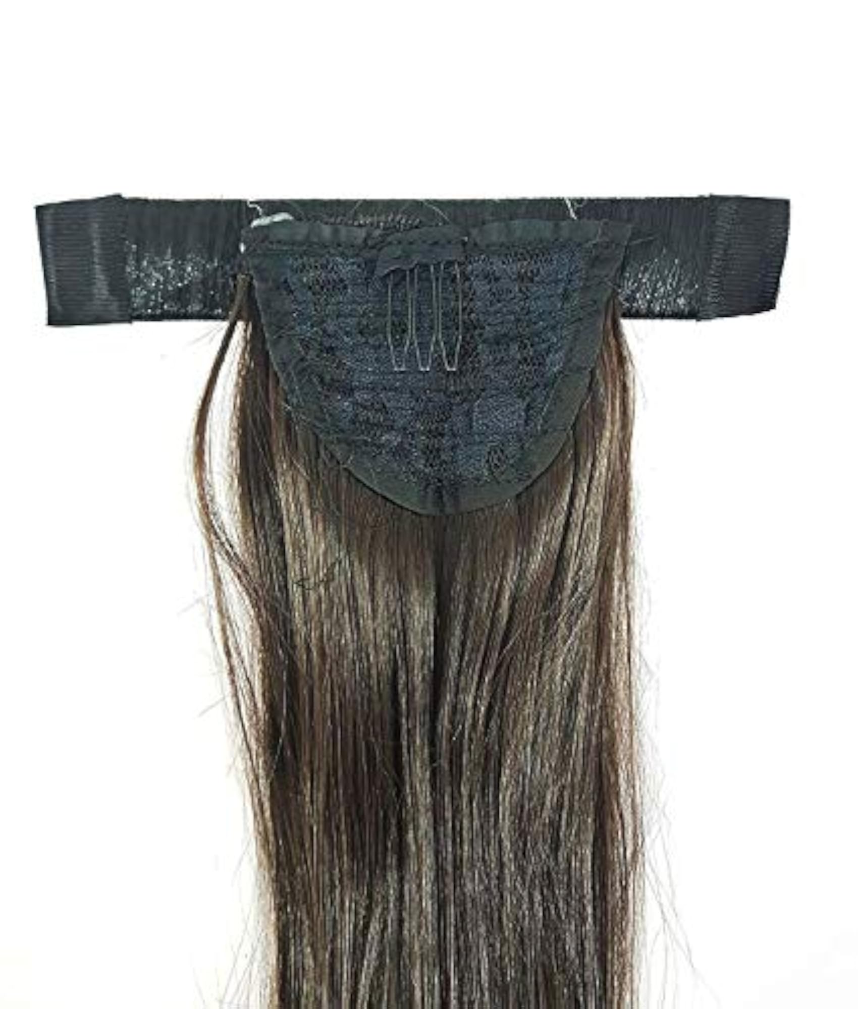 Around Wrap Ponytail Hair Extensions for Girls and Women, Brown