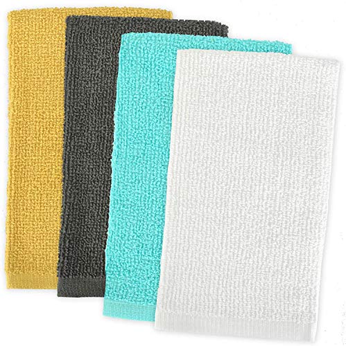 Simpli-Magic 79091 Cotton Washcloths 11”x11”, 18 Pack, Assorted Colors, 18 Pack