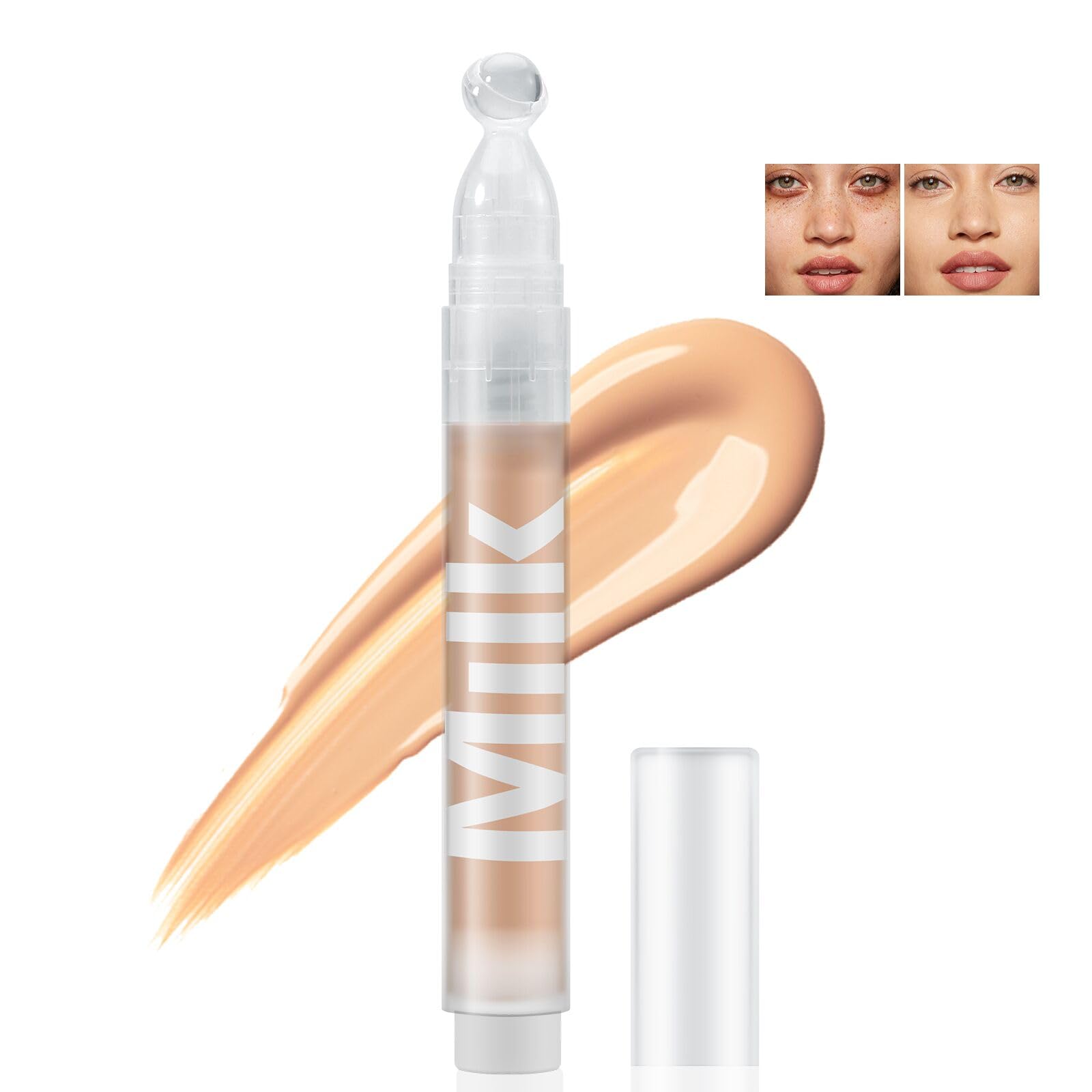 Liquid Contour Concealer Stick, Full Coverage for Dark Circles, Multi-Use Faced Concealer, Lightweight Waterproof Natural Makeup 0.35 Ounce (Pack of 1) 02#