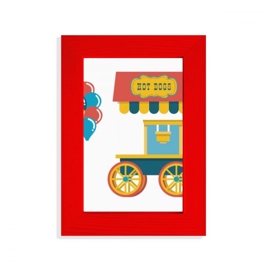 Cadre photo hot-dog rouge amusant idéal pour déco cuisine pop