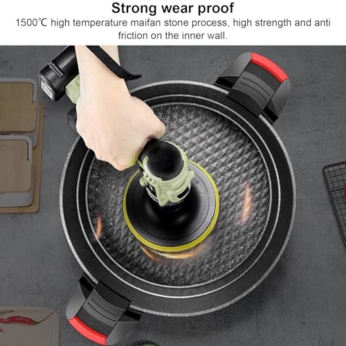 12 Inch Electric Skillet, 1500W Temperature Control Electric Frying Pan Stainless Steel Nonstick Cooker for Frying Sauteing Steaming Boiling Stewing (US Plug 110V)