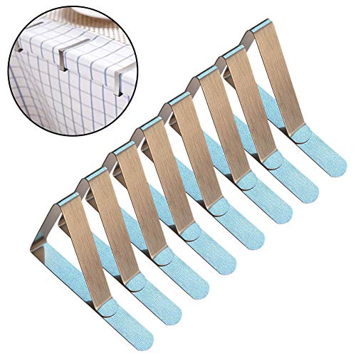 ROKF Tablecloth Clips,Table Clips,Stainless Steel Tablecloth Clip,Tablecloth Holder,Outdoor Table Cover Clamps for Picnics and weddings