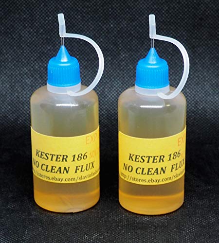 100 ml. (2x50ml) KESTER 186 Soldering Solder Liquid Flux Reflow NO CLEAN ROSIN FLUX