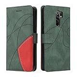 CXTCASE Funda Xiaomi Redmi 9/Xiaomi Redmi 9 Prime, Cuero PU Voltee La Caja del Teléfono Móvil con La Hebilla Magnética del Soporte de La Ranura para Tarjeta, Funda para Redmi 9 Prime Bicolor,Verde CXTCASE Funda Xiaomi Redmi 9/Xiaomi Redmi 9 Prime, Cuero PU Voltee La Caja del Teléfono Móvil con La Hebilla Magnética del Soporte de La Ranura para Tarjeta, Funda para Redmi 9 Prime Bicolor,Verde