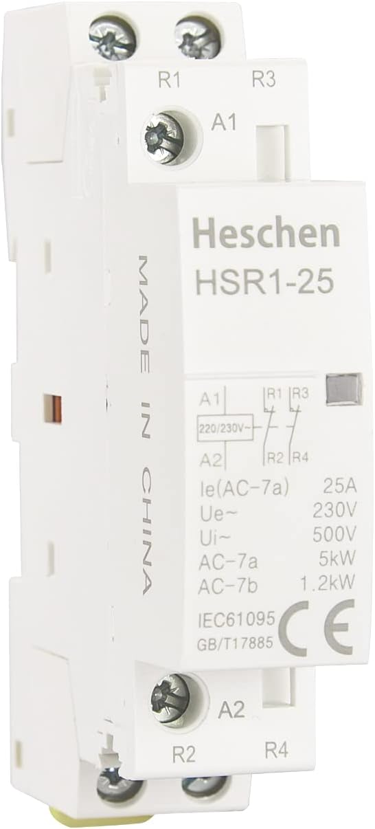 Heschen Household AC protection, HS1-16, Ie 16A, 4-pole, 2NO 2NC, AC