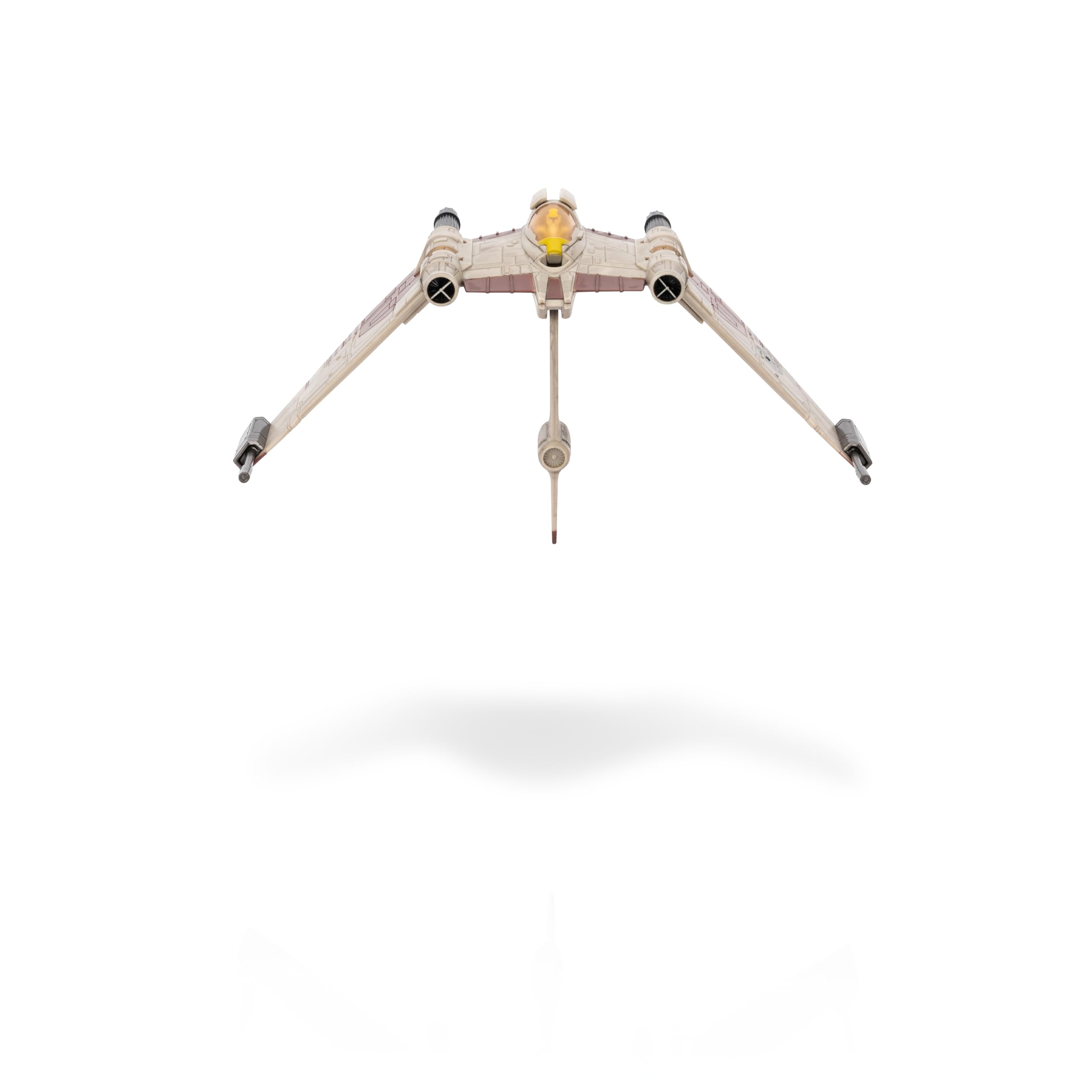 Star Wars Micro Galaxy Squadron V-19 Torrent Starfighter Véhicule 5" avec Ailes Pliantes et aileron arrière + Accessoire de Figurine de 2,5 cm
