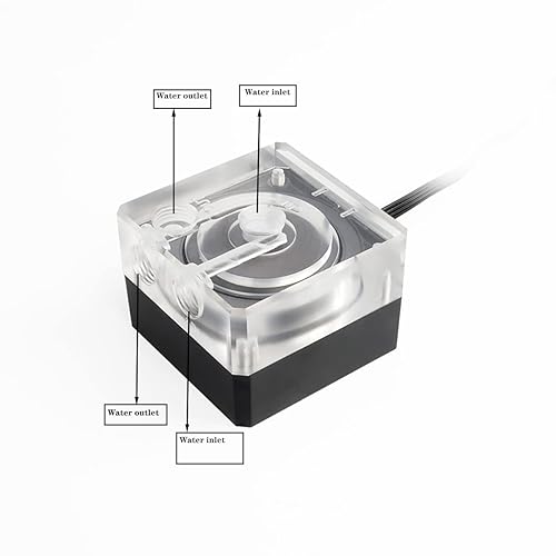 Miniatura 4 de Bomba de enfriador de agua de CPU, bomba para sistemas de refrigeración por agua de PC, soporte PWM -500LH-G14 Agujero roscado