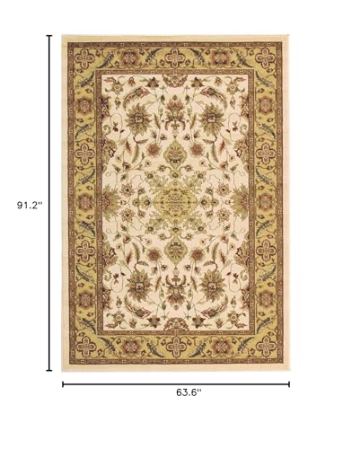 Tapete SAFAVIEH 5'3" x 7'6" Oriental Beige miniatura 2