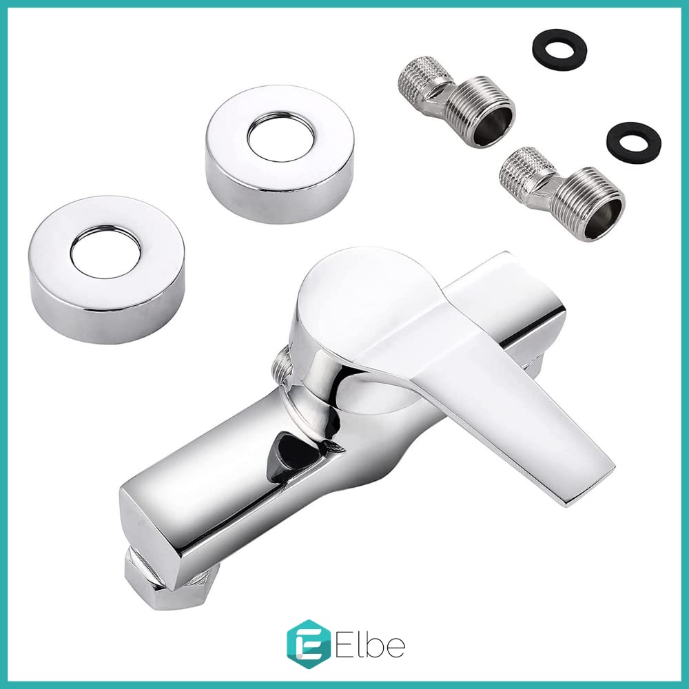 Elbe® chrom stal nierdzewna jednouchwytowa bateria prysznicowa srebrna
