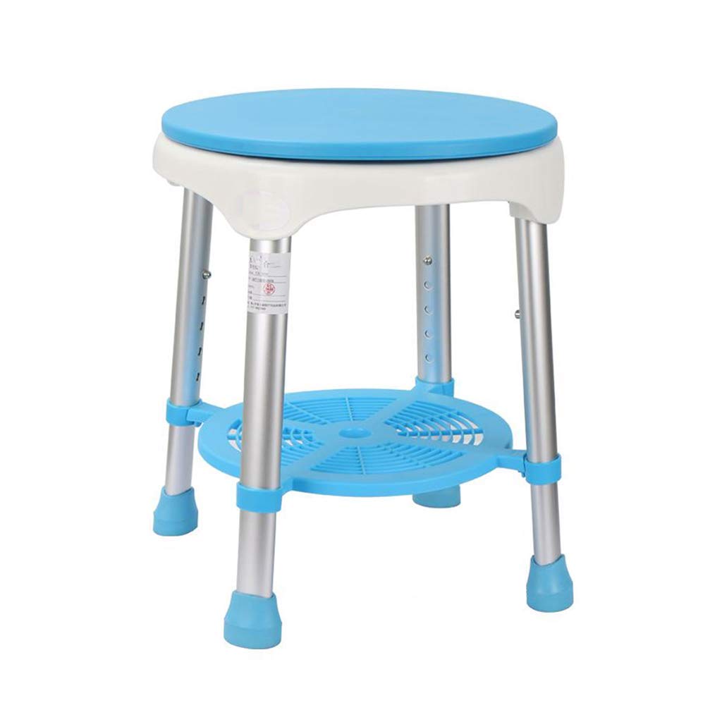 Banco de Ducha Silla de baño para Personas Mayores, Asientos de Ducha con bañera para discapacitados para Adultos con Estante, Superficie de Taburete 360 ​​& deg; Giratorio