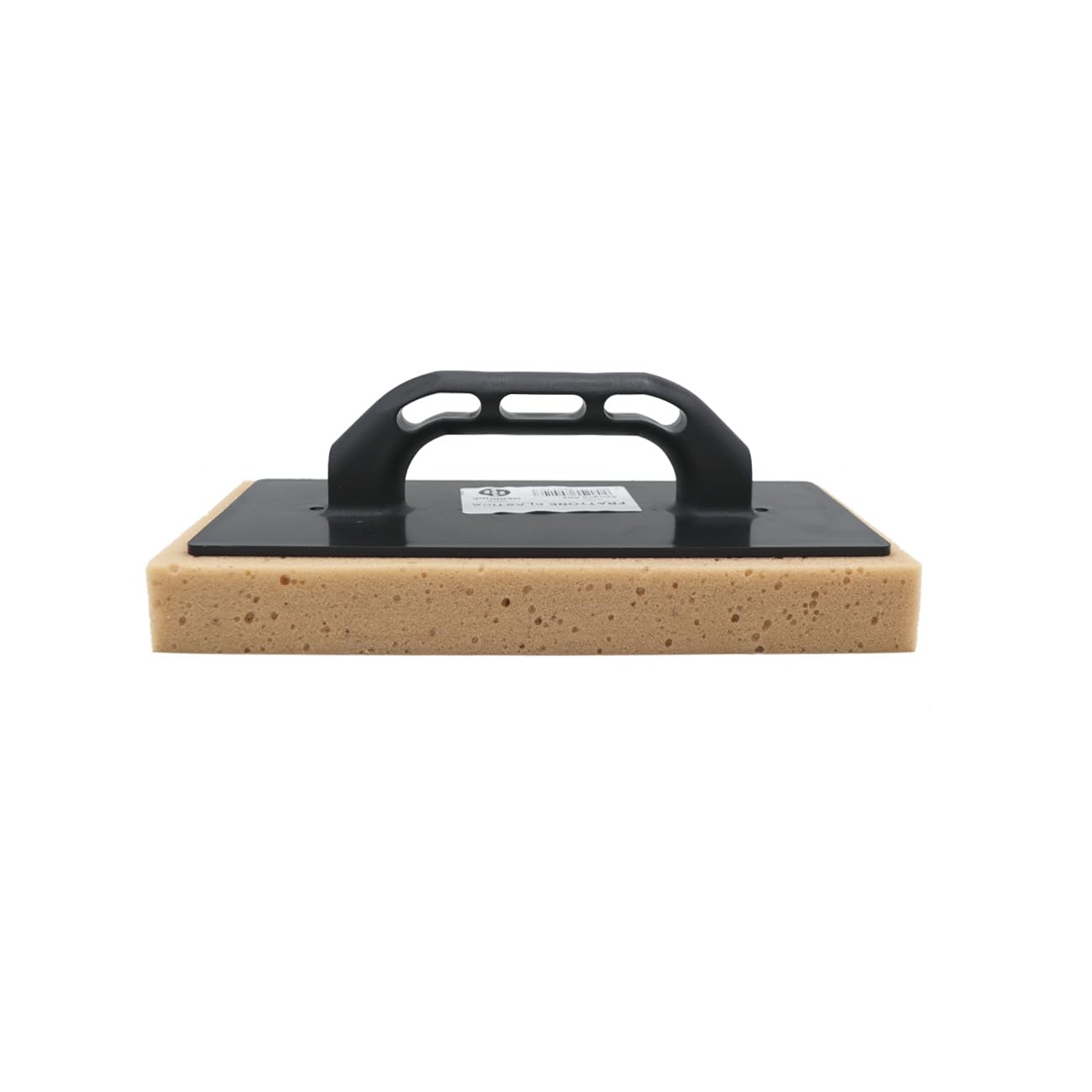 3240 Frattazzo in plastica con spugna e manico ergonomico. Dimensioni 130x290x40 mm. Colore Nero.