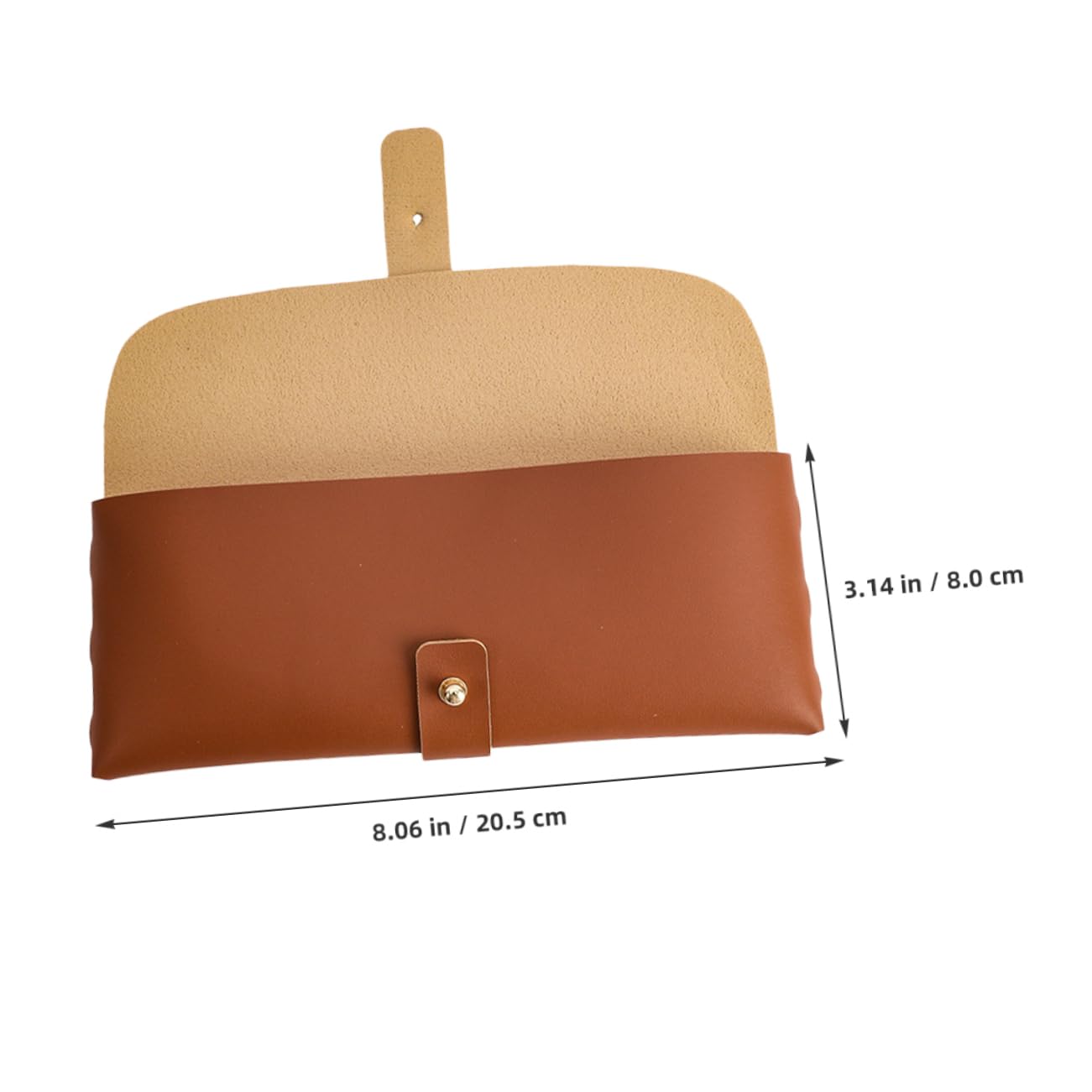 KONTONTY Nylon Storage Bag Makeup Bag Travel Toiletry Bag Crochet Needle Holder Crochet Accessories Bag Crochet Organizer Case Knitting Needles Storage Crochet Storage Bag Brown