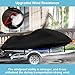 Jet Ski Cover 3 Seater, Upgraded Heavy Duty 420D Waterproof Jetski Covers with 2 Air Vent Marine Grade UV Resistant Fits Seadoo,Yamaha, Kawasaki,Waverunner Polaris from 115