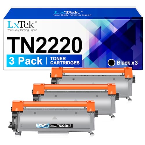 LxTek Toner TN2220 TN 2220 Compatible para Brother TN2220 TN 2220 para Toner Brother MFC7360N DCP 7055 HL 2130 FAX 2840 MFC 7460DN MFC 7860DW FAX 2940 HL 2240 HL 2250DN HL 21335 W DCP 70. 55W (3