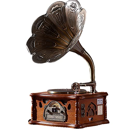 YAMMY Tourne-Disque rétro, Fonction Bluetooth rétro Gramophone, Tourne-Disque Vinyle Vintage avec Caisson de Basses… - Les Beatles, Paul McCartney, John Lennon, RIngo Starr, George Harrison YAMMY Tourne-Disque rétro, Fonction Bluetooth rétro Gramophone, Tourne-Disque Vinyle Vintage avec Caisson de Basses…