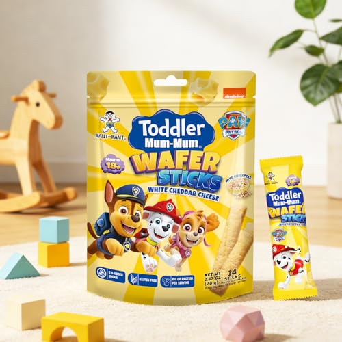 WANT WANT Toddler Mum-Mum Wafer Sticks, White Cheddar Cheese, 6 Packs - image 6