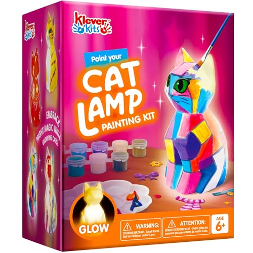 Klever Kits Katze Lampe Bastelset Kinder ab 6+ jahre,Basteln Mädchen ab 6...