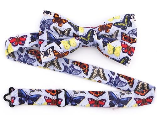 Image of OCIA Cute Pattern Pre-tied Bow Tie Adjustable Bowties for Adult & Children