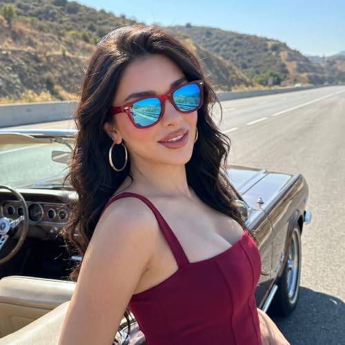 Image of SIPHEW Polarized Sunglasses for Women & Men - UV400 Mirrored Eyewear | Designer Unisex Fashion Sun Glasses w /Medium Fit,Suitable for Any Face Shape,Beach,Everyday Wear