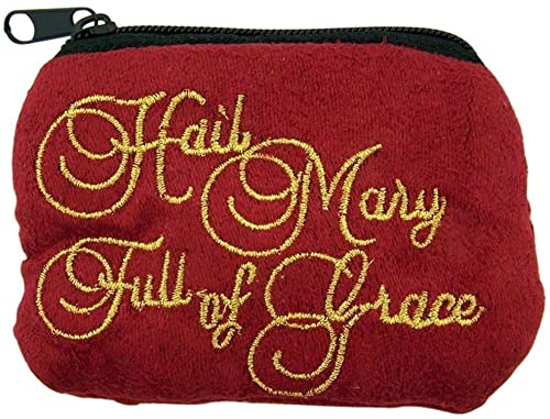 Living Grace Creed - Zippered Rosary Case,Red