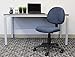 Boss Office Products B315-BE Perfect Posture Delux Fabric Task Chair without Arms in Blue, 250