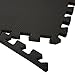 Stalwart 6 Pack Interlocking EVA Foam Floor Mats Black 24x24x0.50