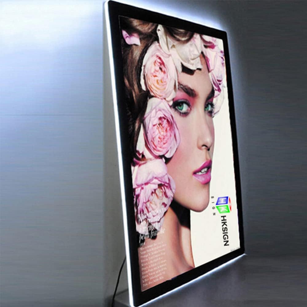 A2 Led Magnetic Acrylic Slim Light Box for Store Sign Display with Crystal Photo Frame Advertising Sign Holder
