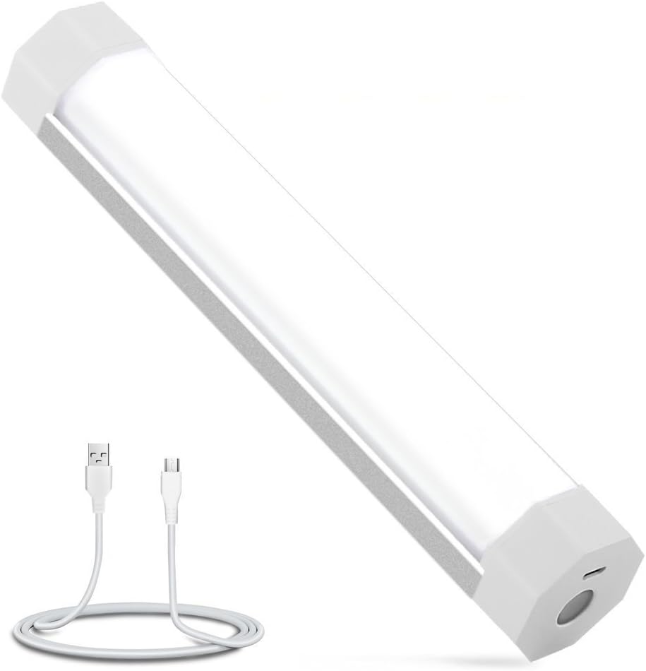 OUNIER Emergency Light, Magnet Rechargeable LED Work Light Outdoor Camping Light, Great for Household Emergency, Hiking, Biking, Fishing, Car Repairing