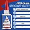 Ceramic Glue, Best Super Glue for Ceramic, Porcelain, Pottery and China Repair - Ultra Strong, Waterproof, High Temperature Resistant, Food Grade Adhesive for Mugs and Dishes, Tiles, Crafts, and More
