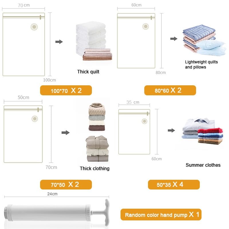Vakuumierbeutel 2/11 stücke Vakuum-aufbewahrungsbeutel Mit Ventil Home Storage Organizer Faltbarer Kleidersack Versiegelt Komprimiertes Reisesparpaket(11 pcs)