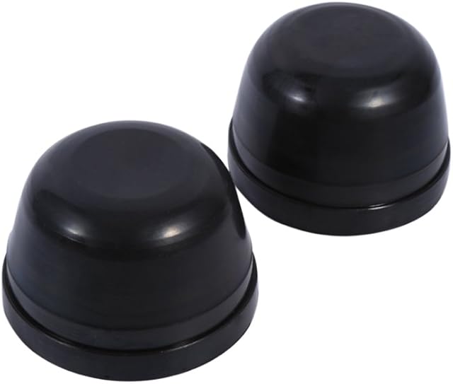 Headlight Dust Cover, 80mm Diameter 1 Pair Rubber Housing Seal Cap Dust Cover Headlight Dust Cover Black Cap Durable Dust Cover Seal Cap for Led Hid Headlight Diy Retrofit Work