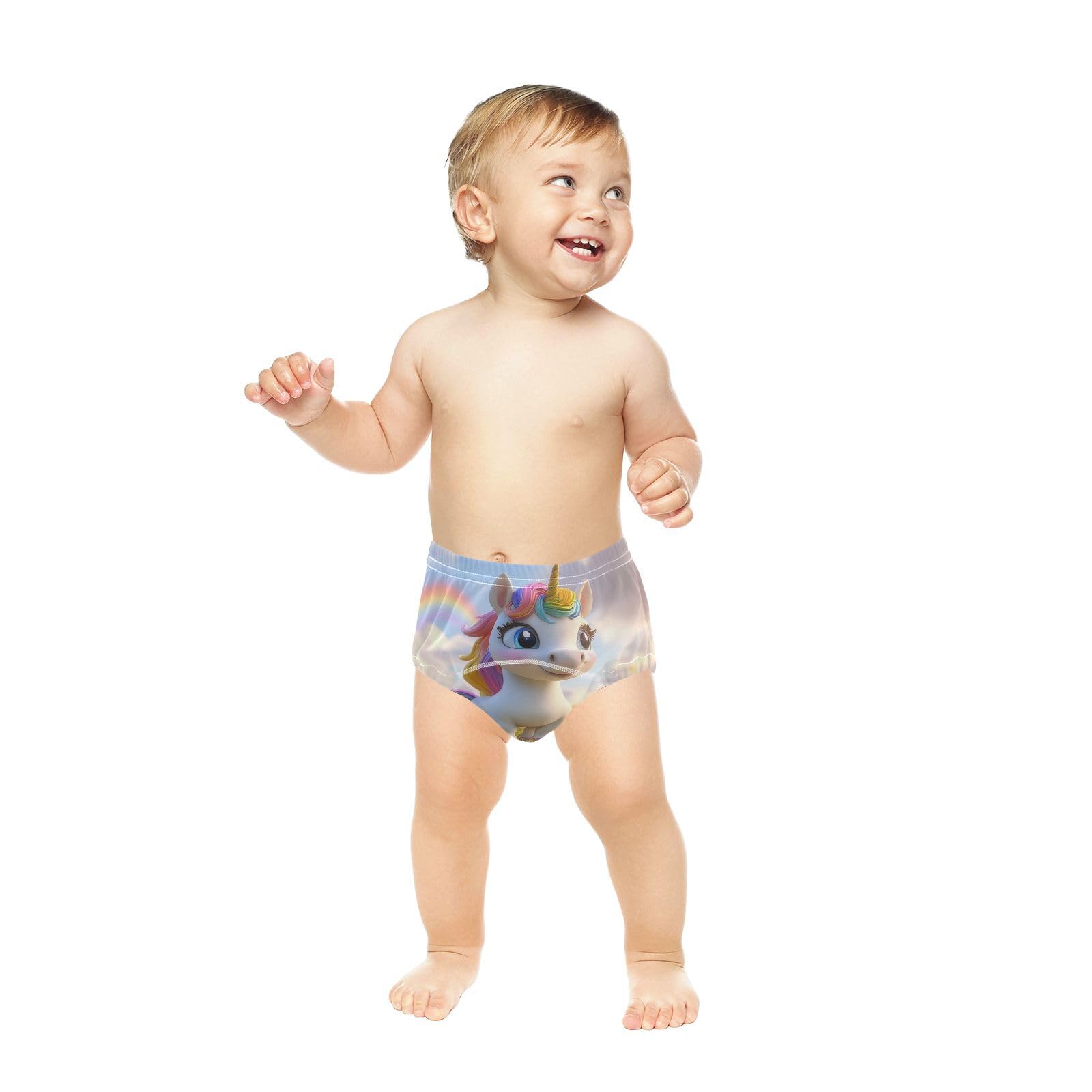 Coikll Rainbow Horse Toddler Training Underwear Waterproof Baby Pee Pants -3T