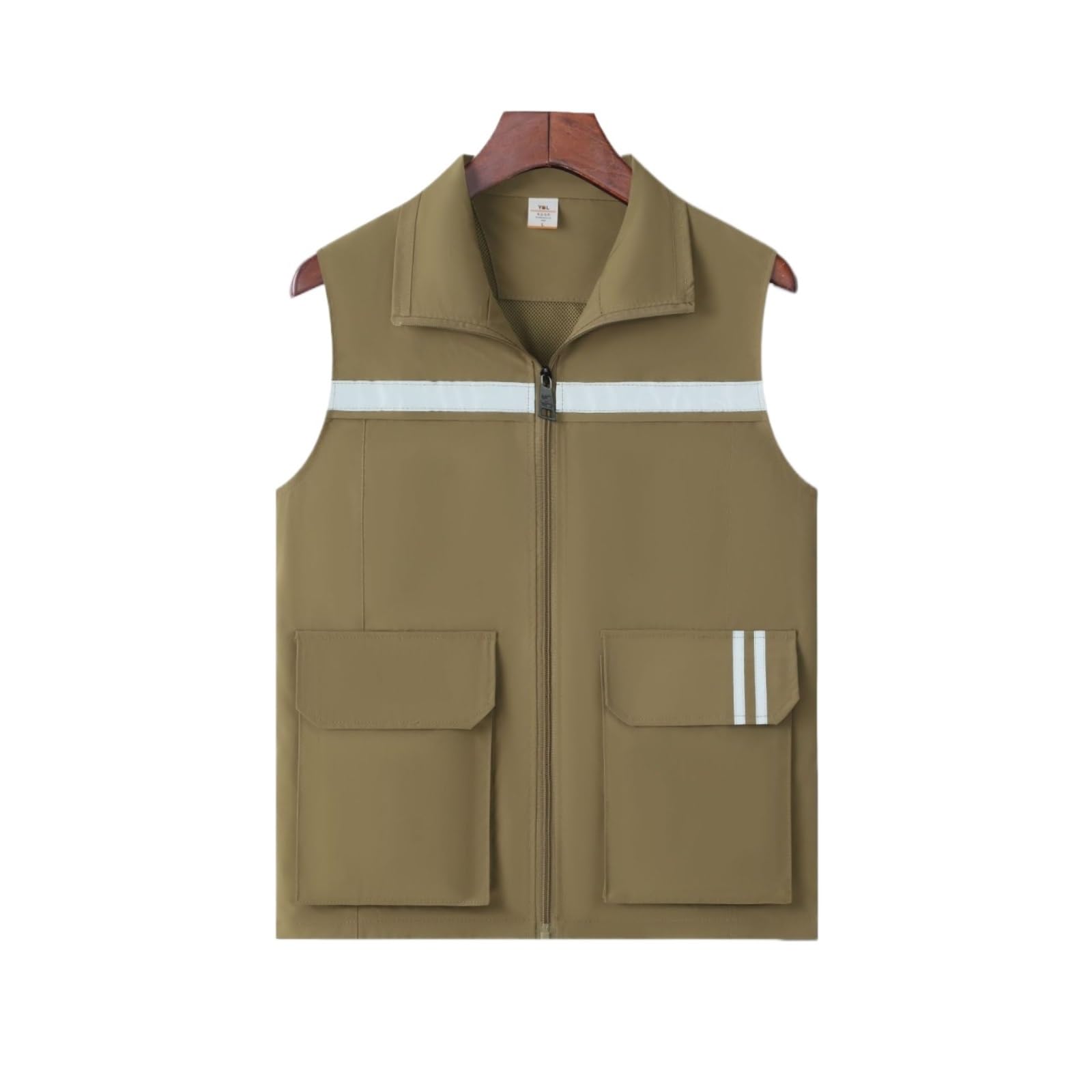 Chaleco Reflectante Impermeable For Exteriores, Ideal For La Seguridad En El Trabajo Nocturno.